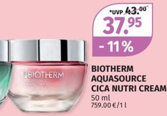 Müller Biotherm Aquasource Cica Nutri Cream 50 ml Angebot