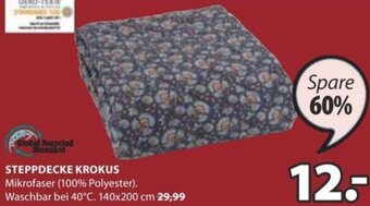 JYSK Steppdecke Krokus 140x200 cm Angebot