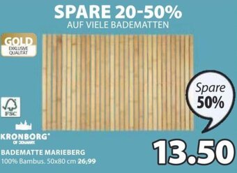 JYSK Badematte Marieberg 50x80 cm Angebot