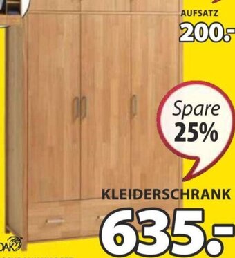 JYSK RoyalOak Kleiderschrank Hugget B139 x H190 x T60 cm Angebot