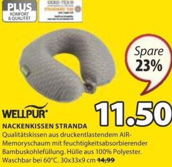 JYSK Wellpur Nackenkissen Stranda 30x33x9 cm Angebot