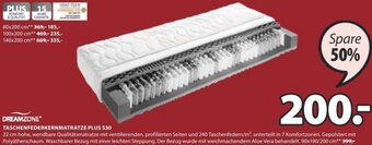 JYSK Taschenfederkernmatratze Plus S30 90x190/200 cm Angebot