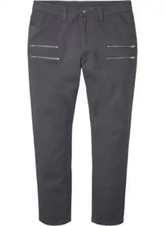 Bonprix Regular fit stretch-hose mit dekorativen reißverschlußtaschen, tapered Angebot