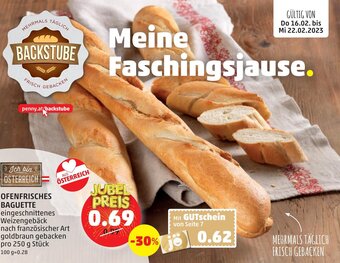 PENNY Ofenfrisches Baguette 250 g Angebot
