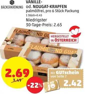 PENNY Vanille- od. Nougat-Krapfen Angebot