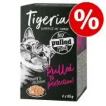 Zooplus 48 x 85 g tigeria pulled meat zum sonderpreis! Angebot