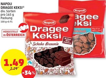 PENNY Napoli Dragee Keksi 165 g Angebot