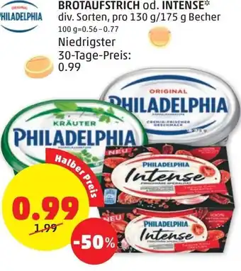 Philadelphia Brotaufstrich od. Intense