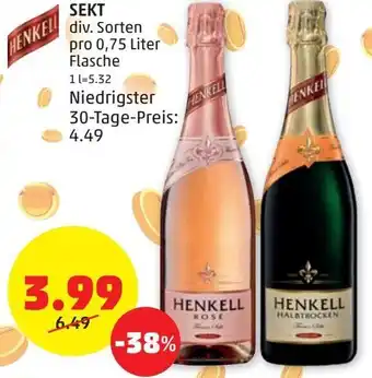 PENNY Henkell 0,75 Liter Angebot