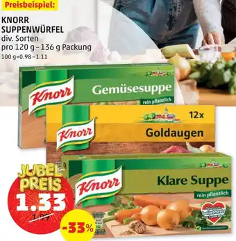 PENNY Knorr Suppenwürfel 120-136 g Angebot