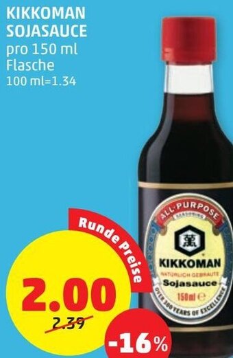 PENNY Kikkoman Sojasauce 150 ml Angebot