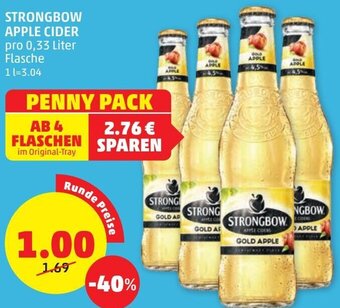 PENNY Strongbow Apple Cider 0,33 liter Angebot
