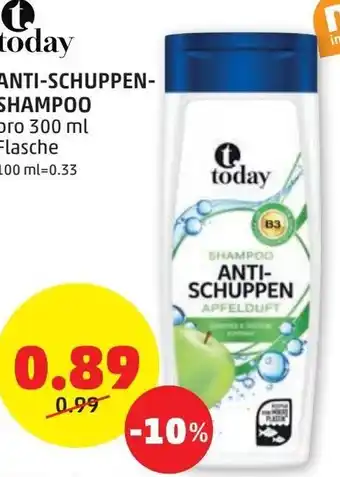 PENNY today Anti-Schuppen-Shampoo 300 ml Angebot
