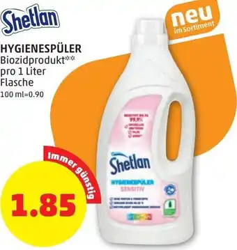 PENNY Shetlan Hygienespüler 1 Liter Angebot