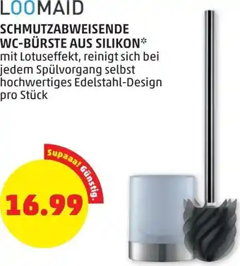 PENNY Loomaid Schmutzabweisende WC-Bürste Aus Silikon Angebot