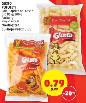 PENNY Gusto Pufuleti 85 g/ 100 g Angebot