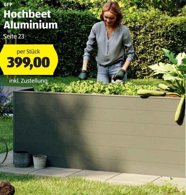 GFP Hochbeet Aluminium Angebot bei Hofer