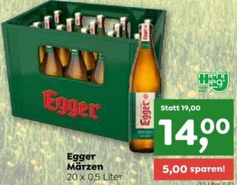ADEG Egger Märzen 20 x 0,5 Liter Angebot