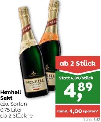 ADEG Henkell Sekt 0,75 Liter Angebot