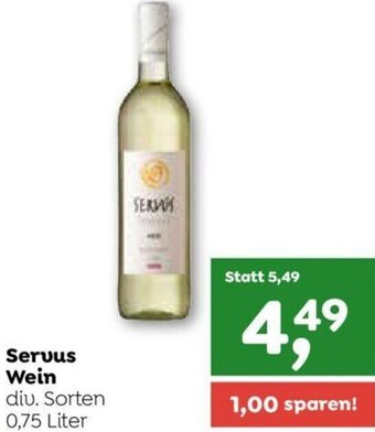 ADEG Servus Wein 0,75 Liter Angebot