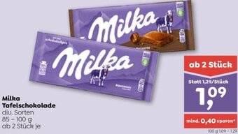 ADEG Milka Tafelschokolade 85-100 g Angebot