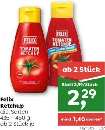 ADEG Felix Ketchup 435-450 g Angebot