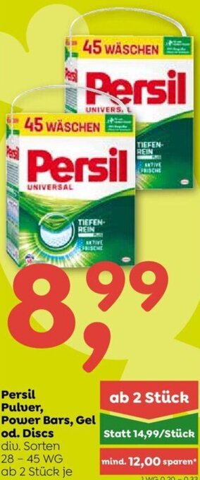 ADEG Persil Pulver, Power Bars, Gel od. Discs 28-45 WG Angebot