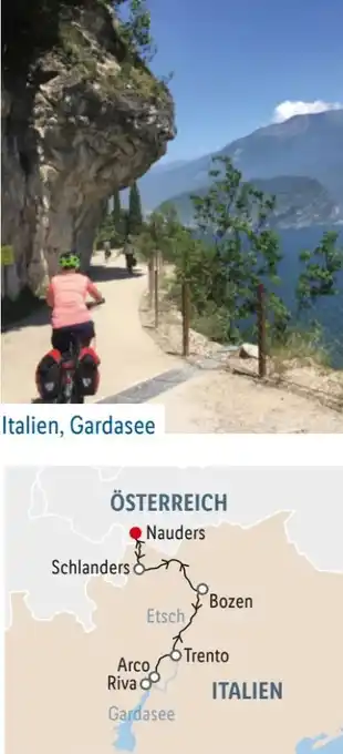 Lidl Reisen Etschradweg österreich & italien Angebot
