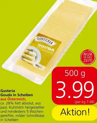 Spar Gusteria Gouda in Scheiben 500 g Angebot