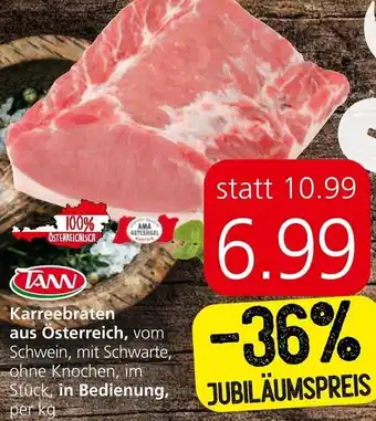 Spar Tann Karreebraten aus Österreich per kg Angebot