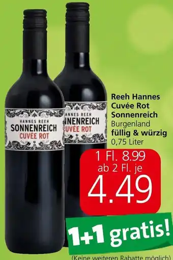 Spar Reeh Hannes Cuvée Rot Sonnenreich 0,75 Liter Angebot