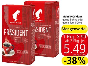 Spar Meinl Präsident 500 g Angebot