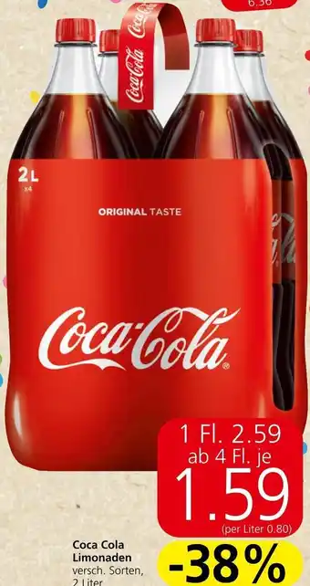 Spar Coca-Cola Limonade 1 Liter Angebot