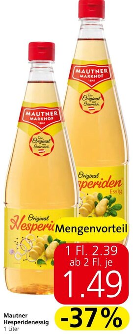 Spar Mautner Hesperidenessig 1 Liter Angebot