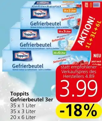 Spar Toppits Gefrierbeutel 3 er Angebot