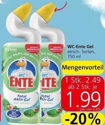 Spar WC-Ente Gel 750 ml Angebot