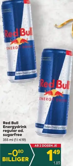 Billa Red Bull Energy Drink Regular od. Sugarfree 355 ml Angebot