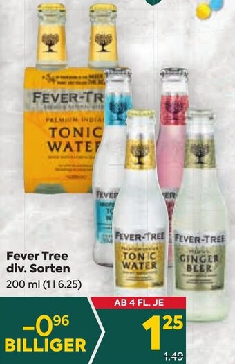 Billa Fever Tree div. Sorten 200 ml Angebot