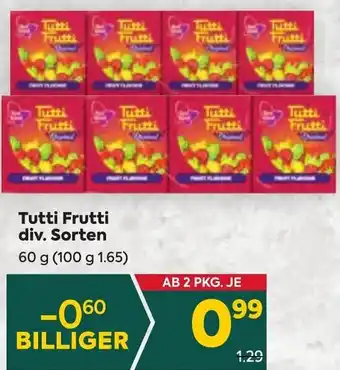 Billa Tutti Frutti div. Sorten 60 g Angebot