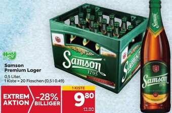 Billa Samson Premium Lager 0,5 Liter Angebot