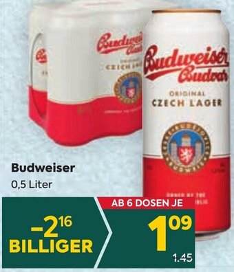 Billa Budweiser 0,5 Liter Angebot