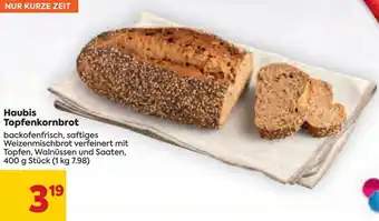 Billa Haubis Topfenkornbrot 400 g Angebot