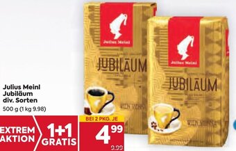 Billa Julius Meinl Jubiläum div. Sorten 500 g Angebot