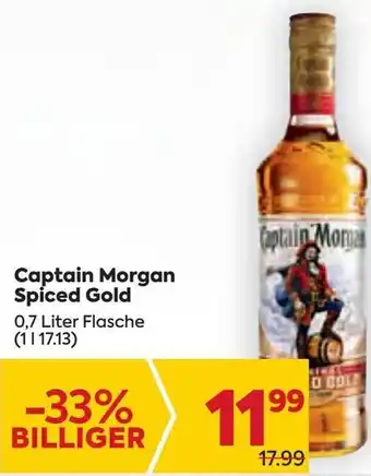 Billa Captain Morgan Spiced Gold 0,7 Liter Angebot