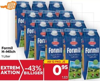 Billa Formil H-Milch 1 Liter Angebot
