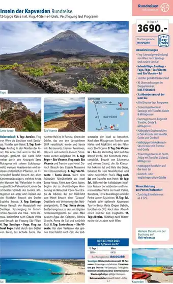 Lidl Inseln der Kapverden Rundreise Angebot