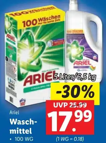 Lidl Ariel Waschmittel 100WG Angebot