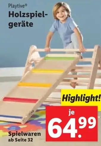 Lidl Playtive Holzspiel geräte Angebot