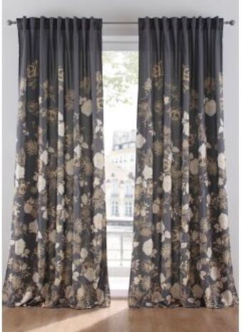 Bonprix Microfaser vorhang mit blumenmuster (1er pack) Angebot