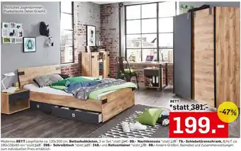 Möbel Ludwig Bett 120x200 cm Angebot
